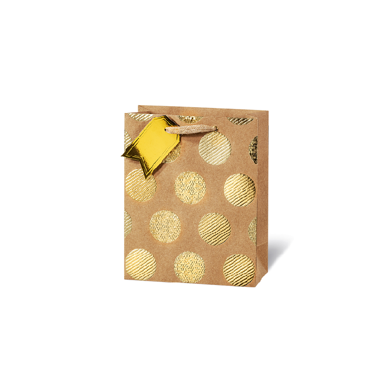 SACHET BSB 23X19X9CM GOLDEN DOTS