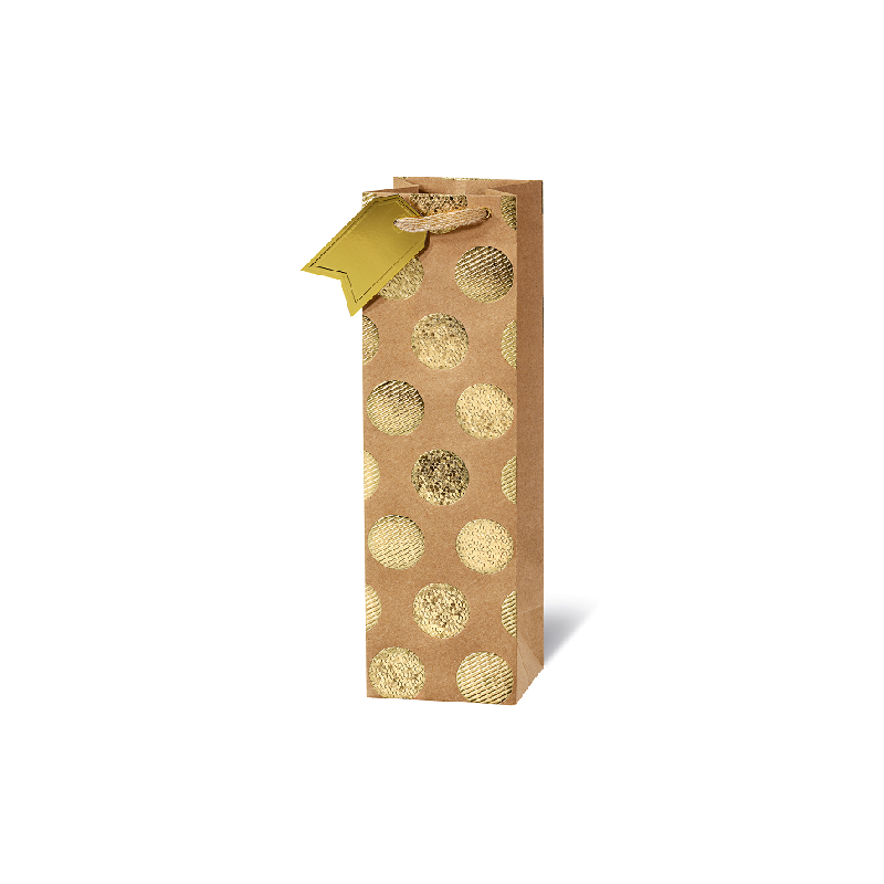 SACHET BSB BOUT. 36X10,5X10CM GOLDEN DOTS