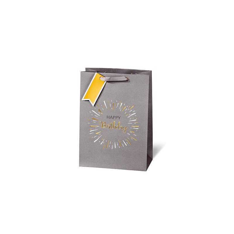 SACHET BSB 36X26X14CM BIRTHDAY GOLD