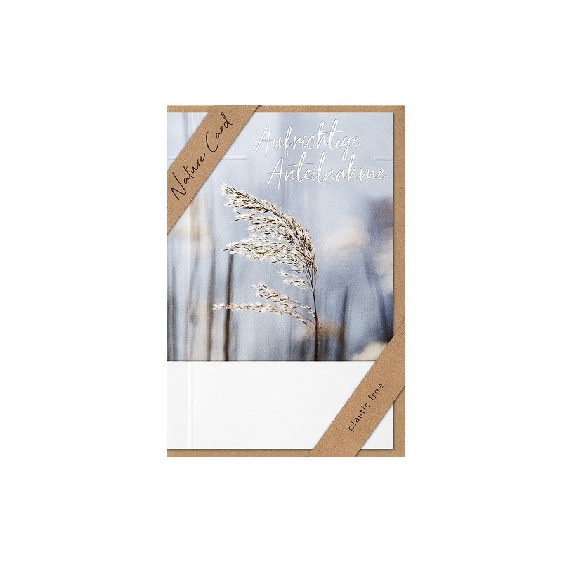 CARTE VOEUX BSB NATURE CARD CONDOLEANCES