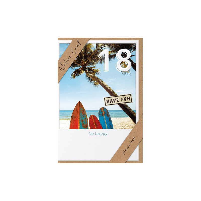 CARTE VOEUX BSB NATURE CARD HAPPY BIRTHDAY 18
