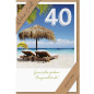 CARTE VOEUX BSB NATURE CARD HAPPY BIRTHDAY 40