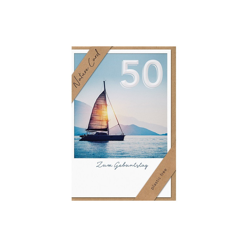 CARTE VOEUX BSB NATURE CARD HAPPY BIRTHDAY 50