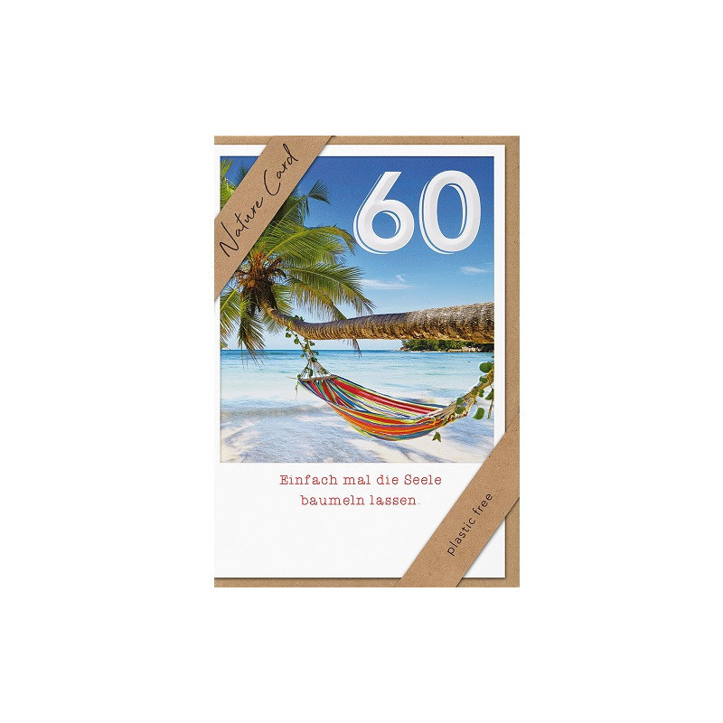 CARTE VOEUX BSB NATURE CARD HAPPY BIRTHDAY 60