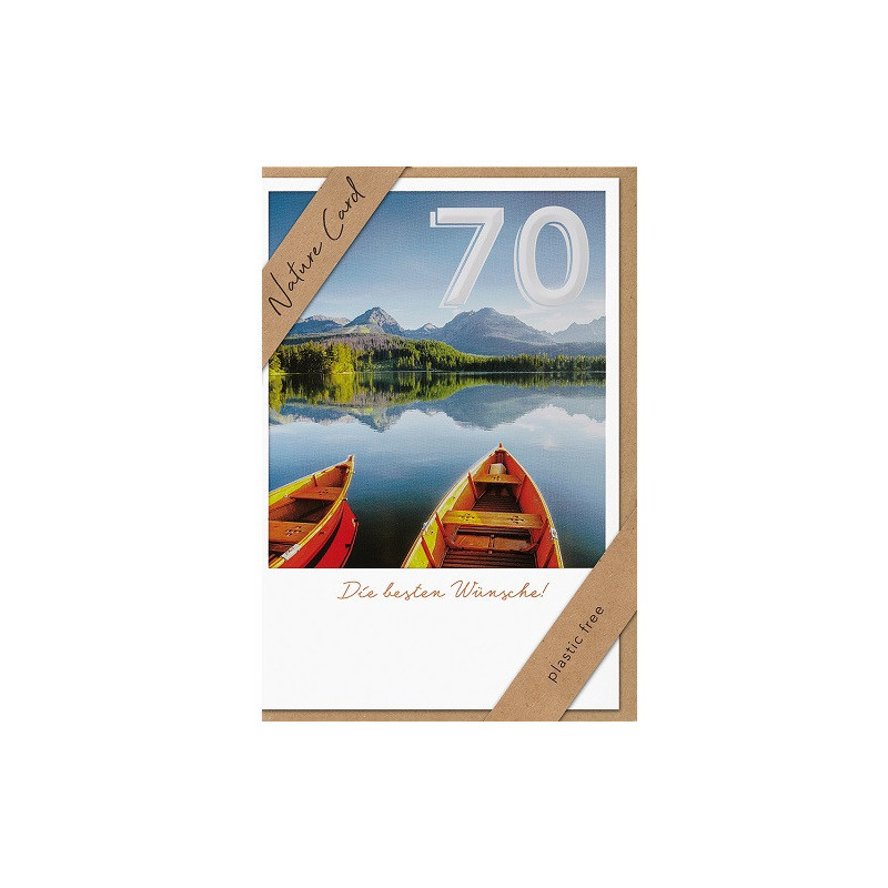 CARTE VOEUX BSB NATURE CARD HAPPY BIRTHDAY 70