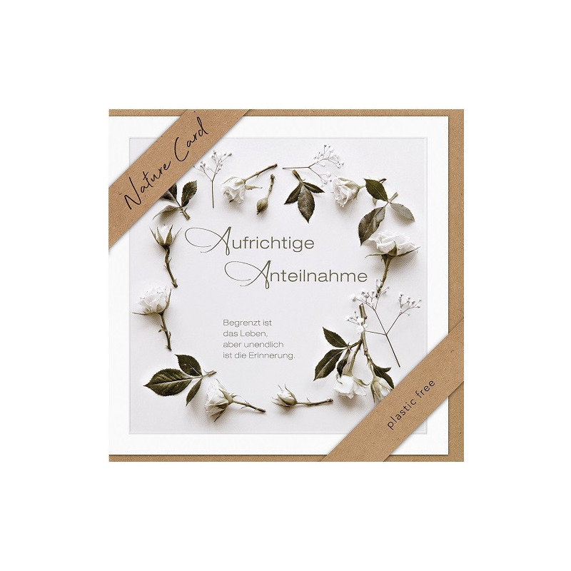 CARTE VOEUX BSB NATURE CARD CONDOLEANCES
