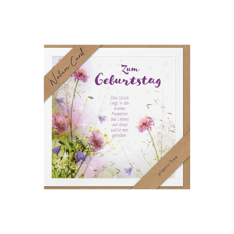 CARTE VOEUX BSB NATURE CARD HAPPY BIRTHDAY