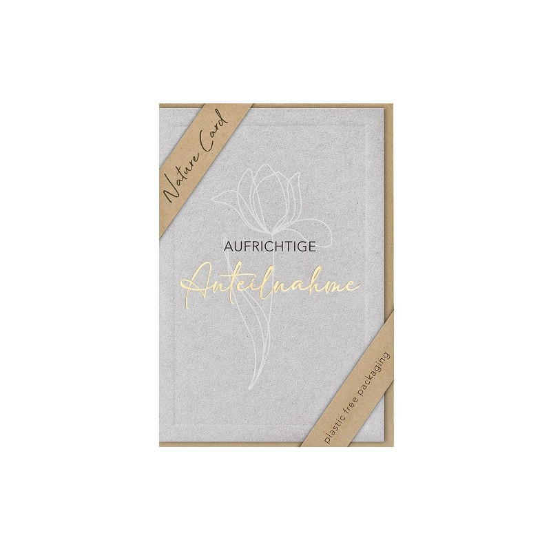 CARTE VOEUX BSB NATURE CARD CONDOLEANCES