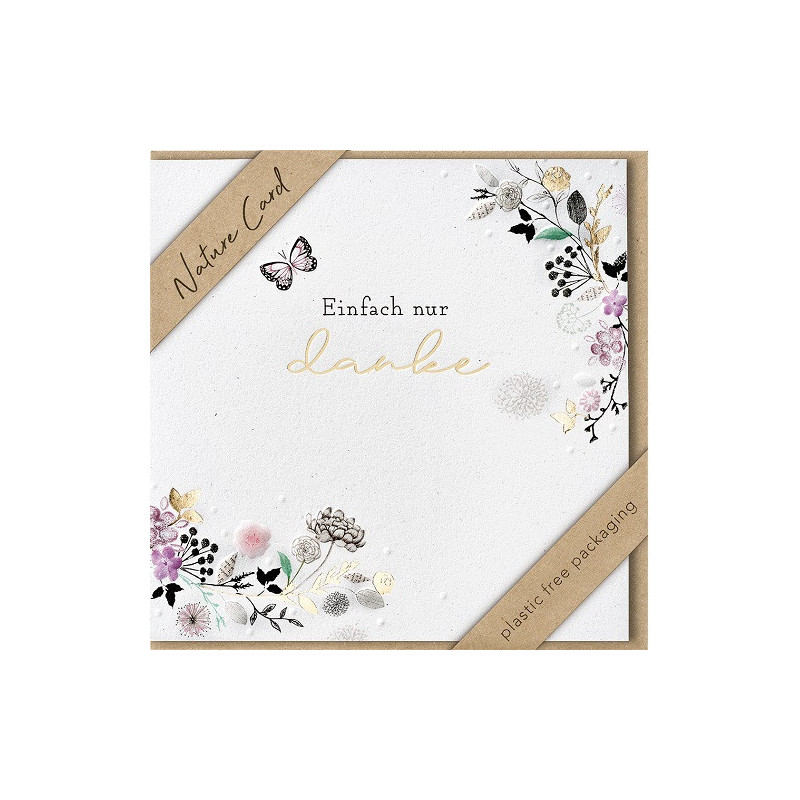 CARTE VOEUX BSB NATURE CARD MERCI