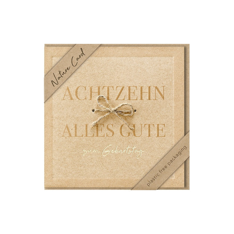 CARTE VOEUX BSB NATURE CARD HAPPY BIRTHDAY 18
