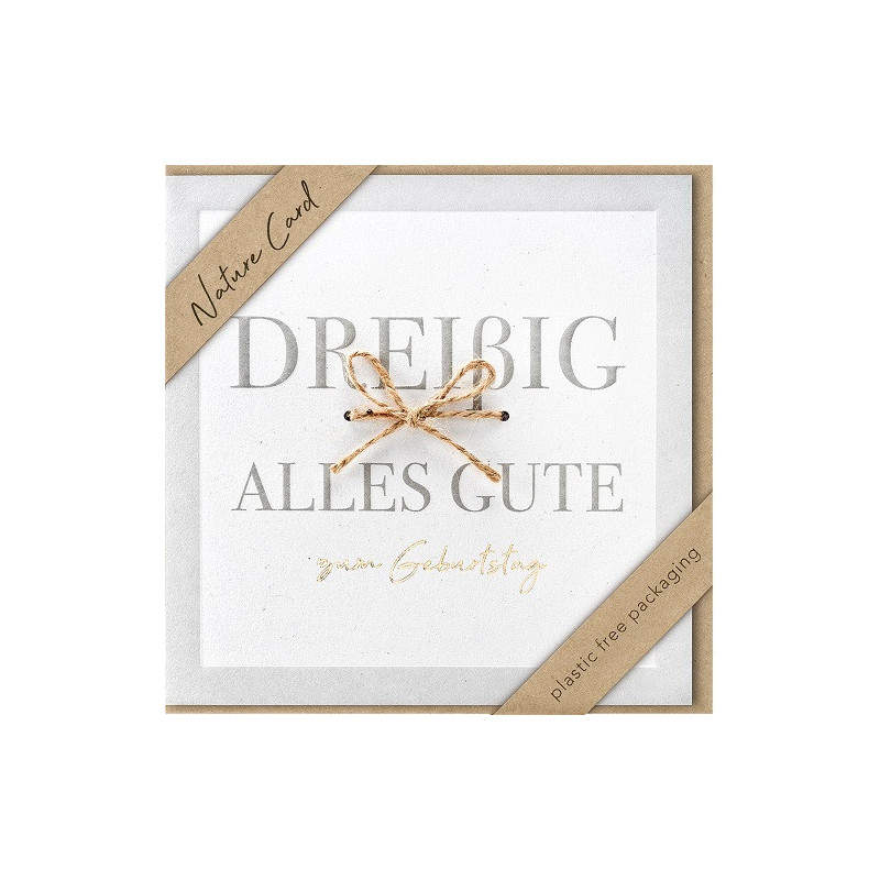 CARTE VOEUX BSB NATURE CARD HAPPY BIRTHDAY 30