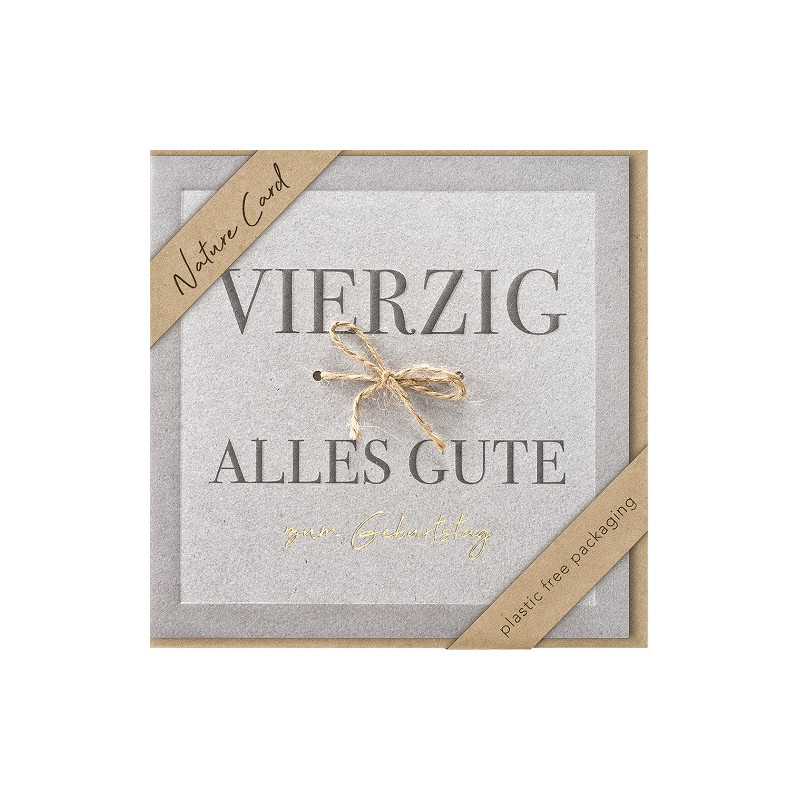 CARTE VOEUX BSB NATURE CARD HAPPY BIRTHDAY 40