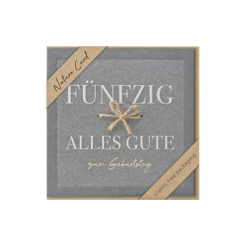 CARTE VOEUX BSB NATURE CARD HAPPY BIRTHDAY 50