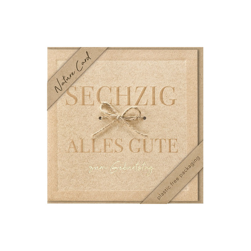 CARTE VOEUX BSB NATURE CARD HAPPY BIRTHDAY 60