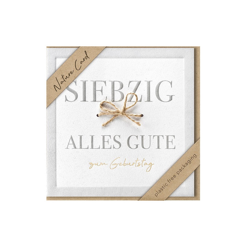 CARTE VOEUX BSB NATURE CARD HAPPY BIRTHDAY 70