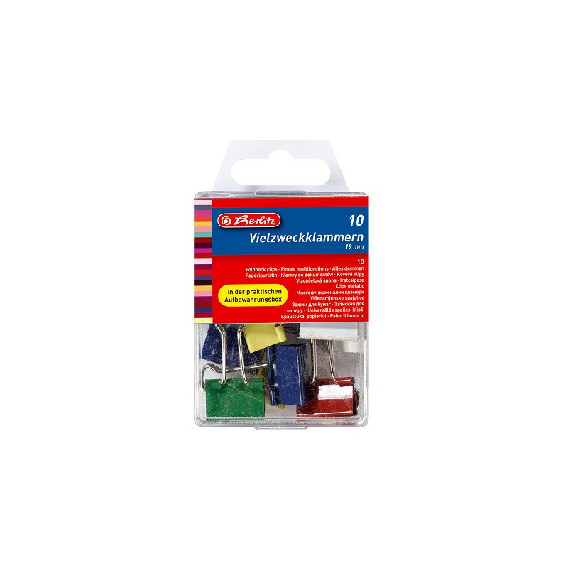 PINCE-CLIP 19MM ASS 10PCS HERLITZ (300000610)