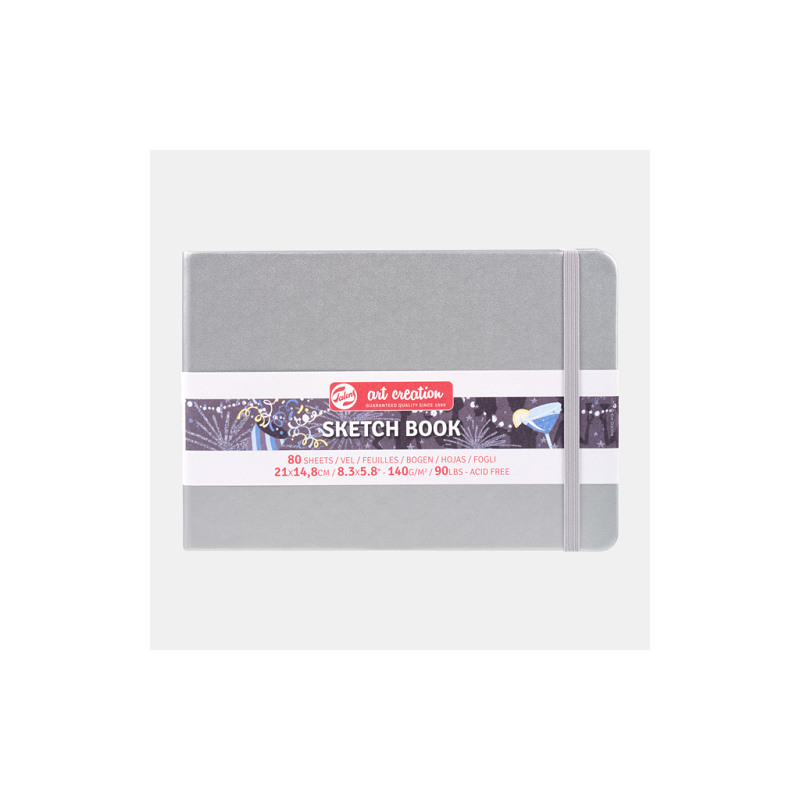 CARNET DE CROQUIS 21X14,8CM GRIS