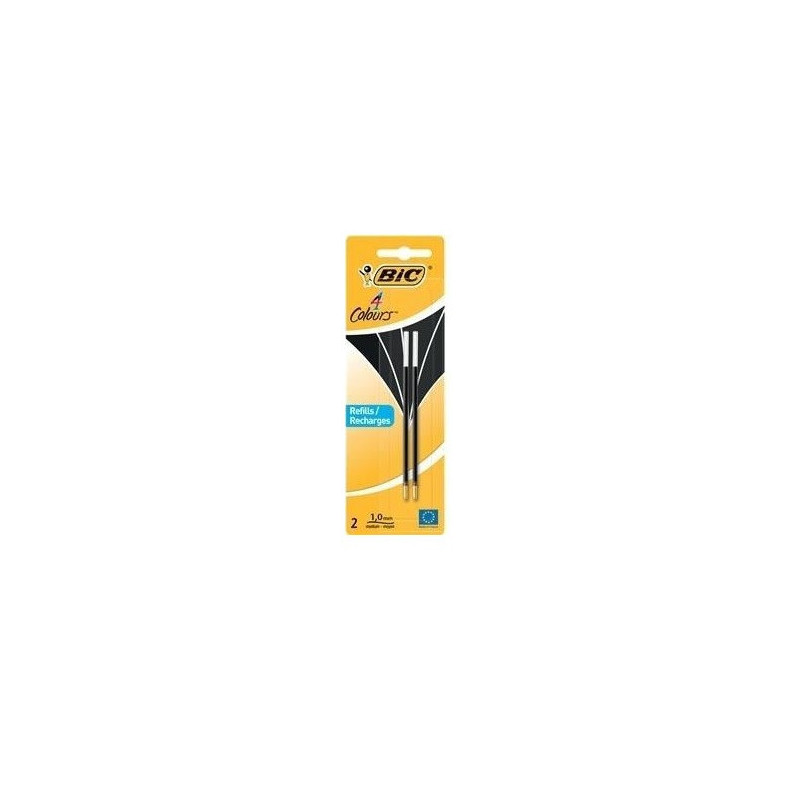MINE BIC NOIR BIC 4 COULEURS 2PCS BLISTER