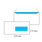 ENVEL.ADM. 114X229MM BLANC STRIP FEN.D. (911868)(C6/5)