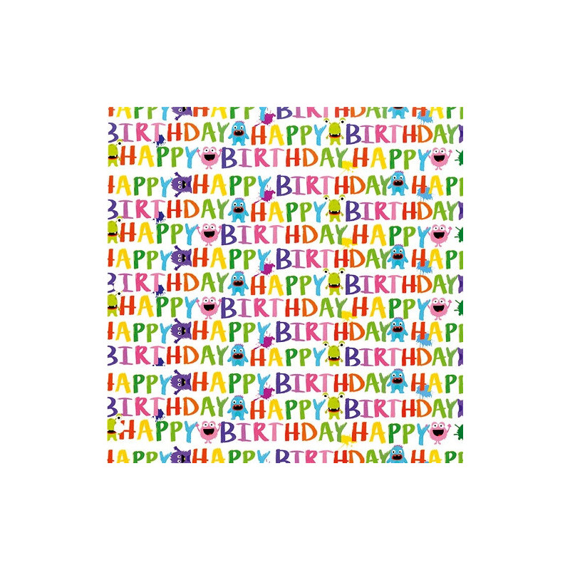 PAPIER CADEAU BSB HAPPY BIRTHDAY