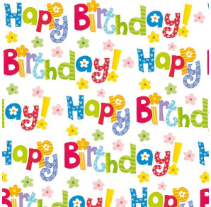 PAPIER CADEAU BSB HAPPY BIRTHDAY