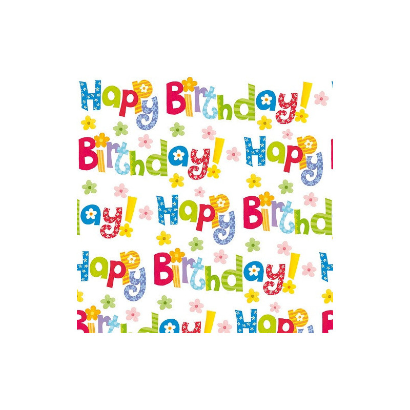 PAPIER CADEAU BSB HAPPY BIRTHDAY