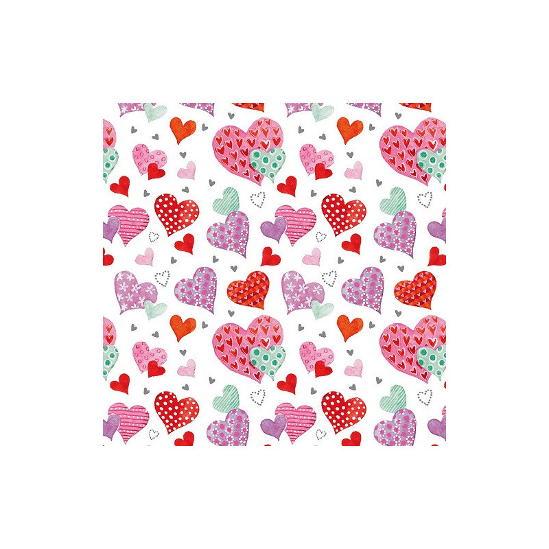 PAPIER CADEAU BSB HEARTS