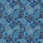 PAPIER CADEAU BSB PAISLEY BLUE