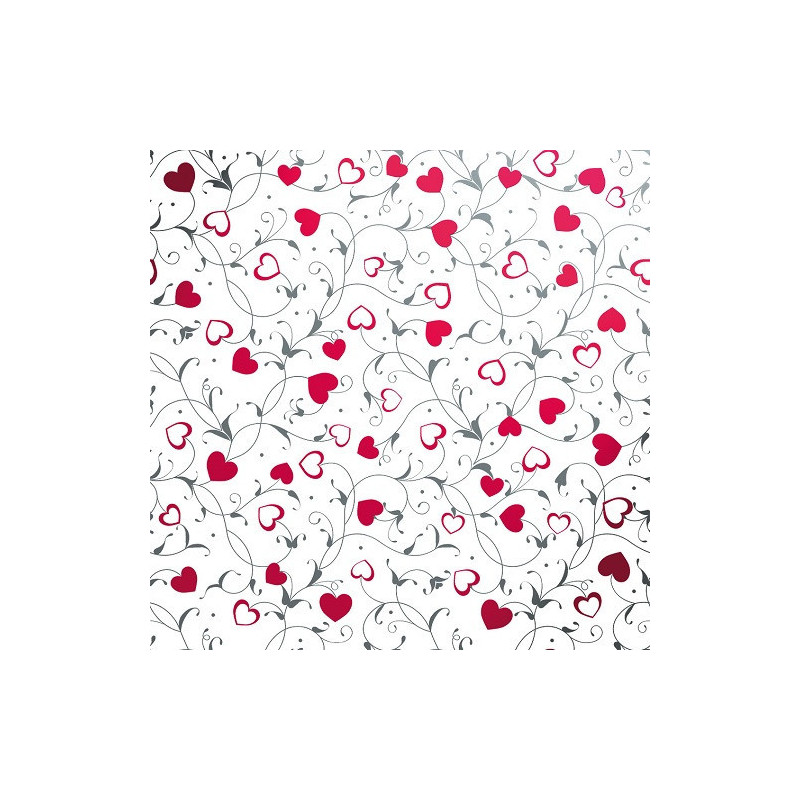 PAPIER CADEAU BSB SILVER HEARTS