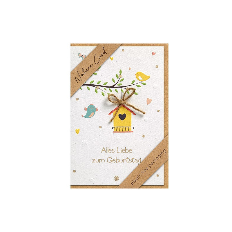 CARTE VOEUX BSB NATURE CARD HAPPY BIRTHDAY