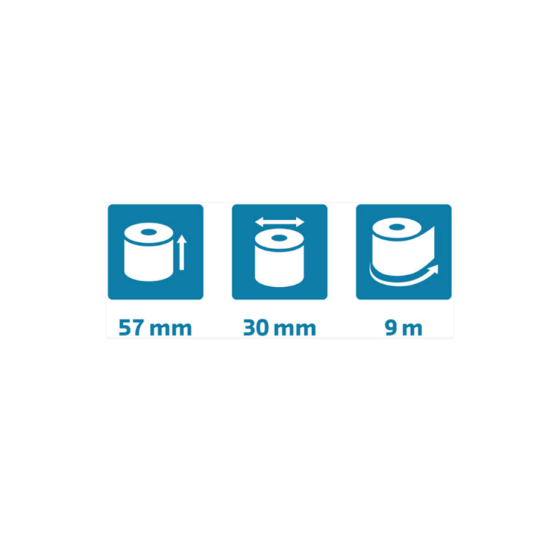 BOBINE THERMIQUE BANCOMAT 57X30X12MM SAFE CONTACT