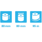 BOBINE THERMIQUE 80X80X12MM