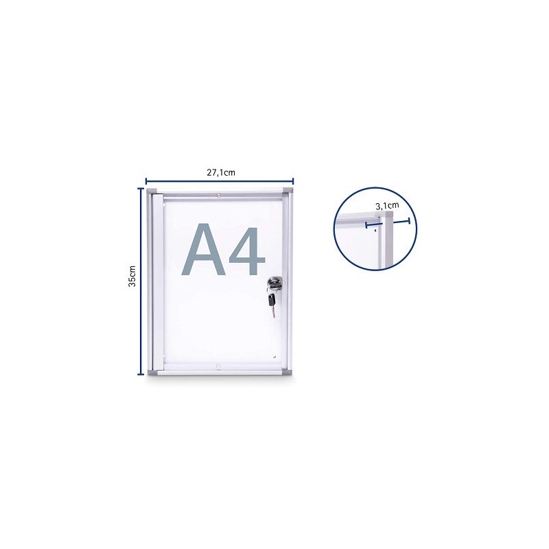 VITRINE MURAL MAUL INTERIEUR 35,1X27X3,1CM