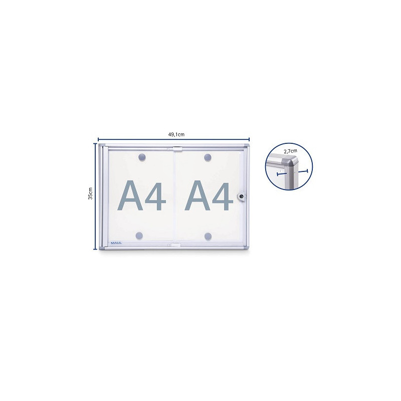 VITRINE MURAL MAUL INTERIEUR 35,1X49X3,1CM