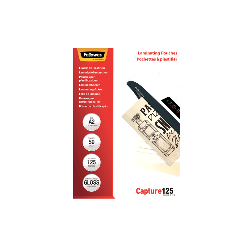 POCH. A LAMINER FELLOWES 420X594(A2) 125µ 50PCS