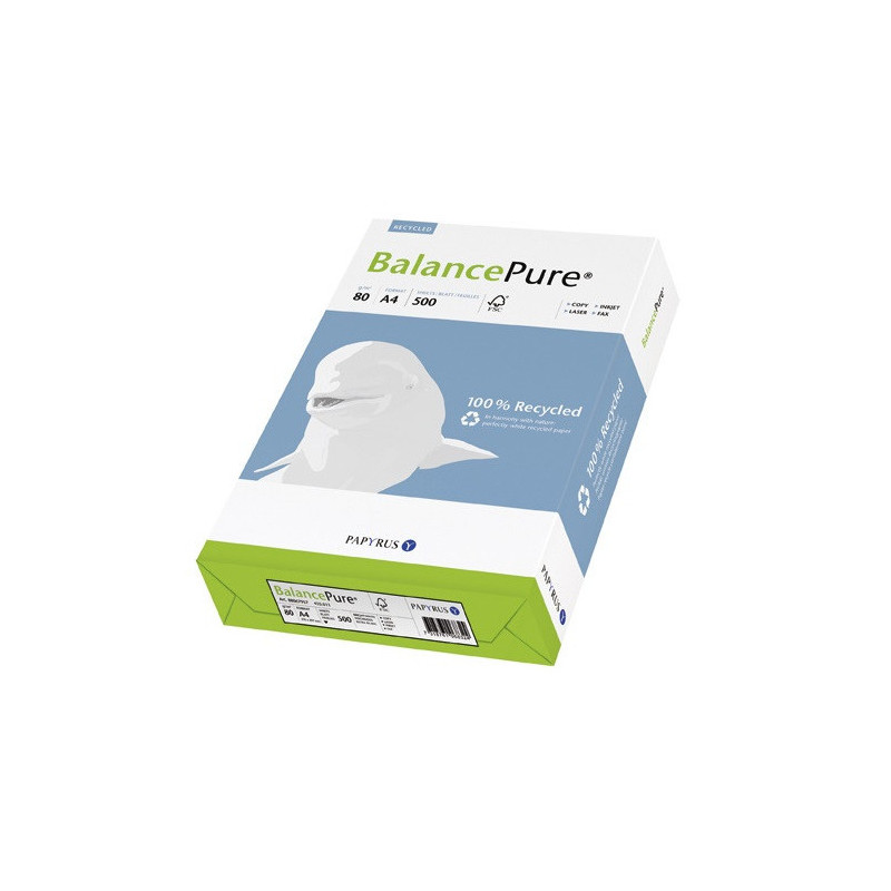 PAPIER REPRO RECYCLE BALANCE PURE BLANC A4 80G 500FLS