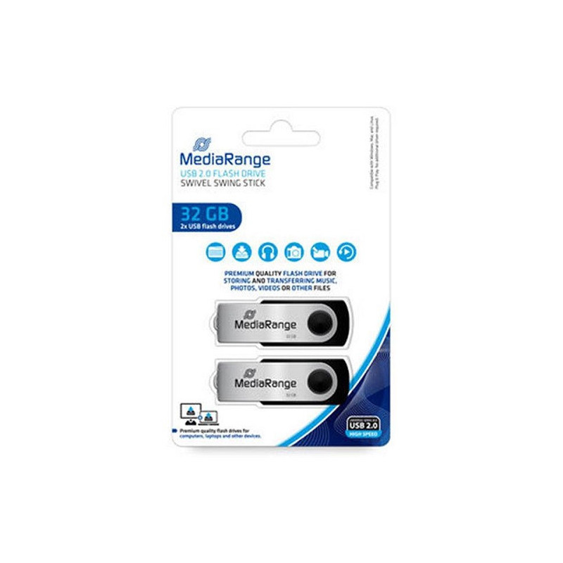 USB STICK MEDIARANGE 32GB 2PCS