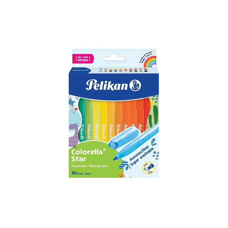 FEUTRE ECO.PELIKAN COLORELLA-STAR 30PCS (300009808)