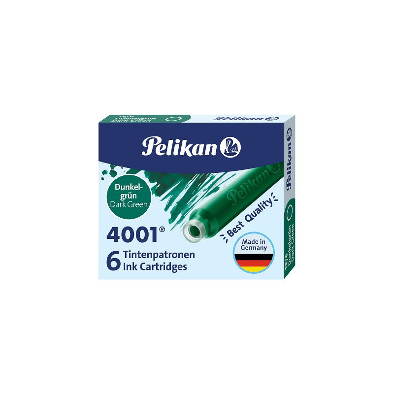CARTOUCHE ENCRE PELIKAN TP6 VERT 6PCS (400142563)