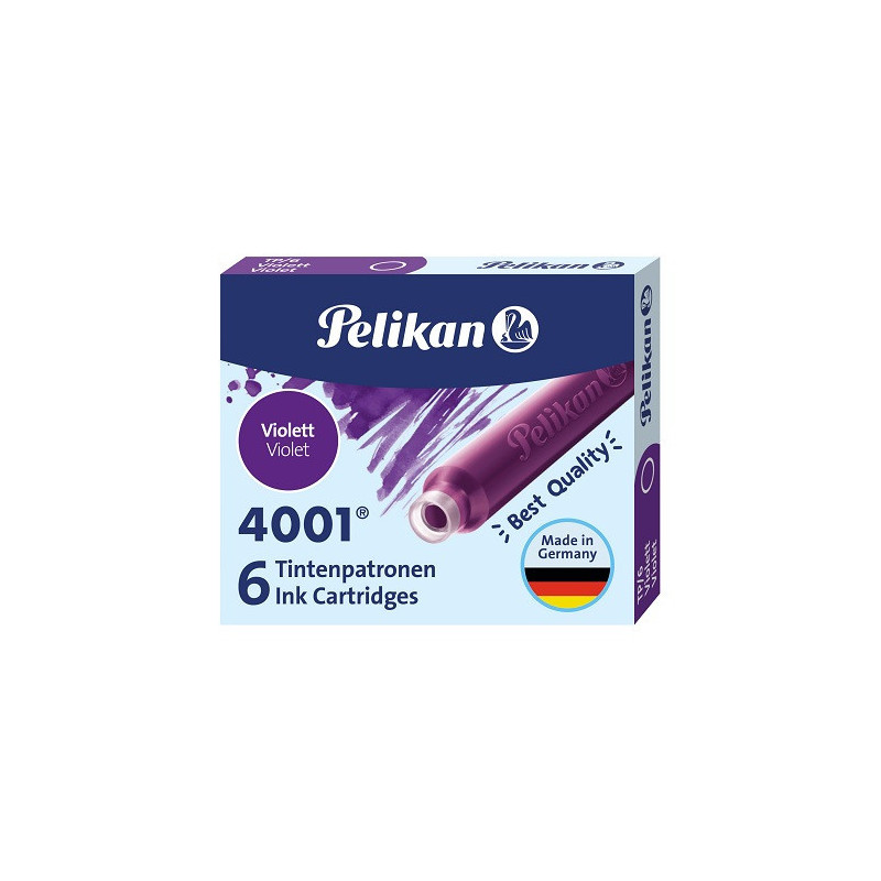 CARTOUCHE ENCRE PELIKAN TP6 VIOLET 6PCS (400142568)