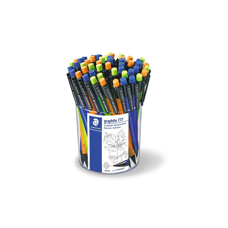 PORTE-MINES STAEDTLER GRAPHITE 777 0,5MM ASS. 50PCS