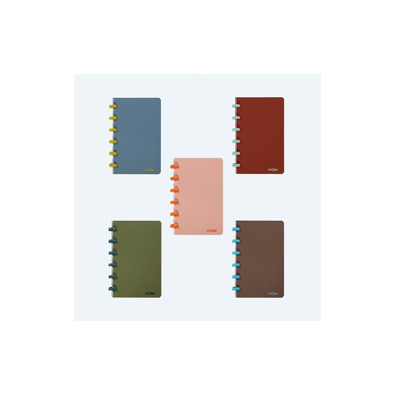 CARNET ATOMA A6 60FLS PLAST. TERRA QUAD.