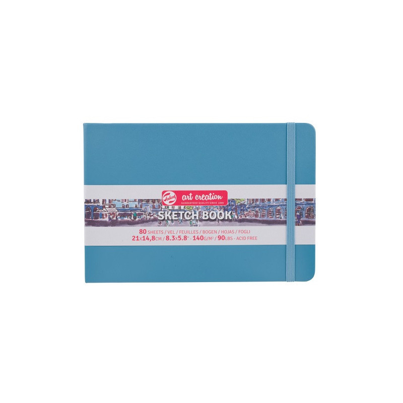 CARNET DE CROQUIS 21X14,8CM BLEU LAC