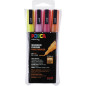 MARQUEUR POSCA 0,9-1,3MM 4PCS COULEURS PAILLETEES