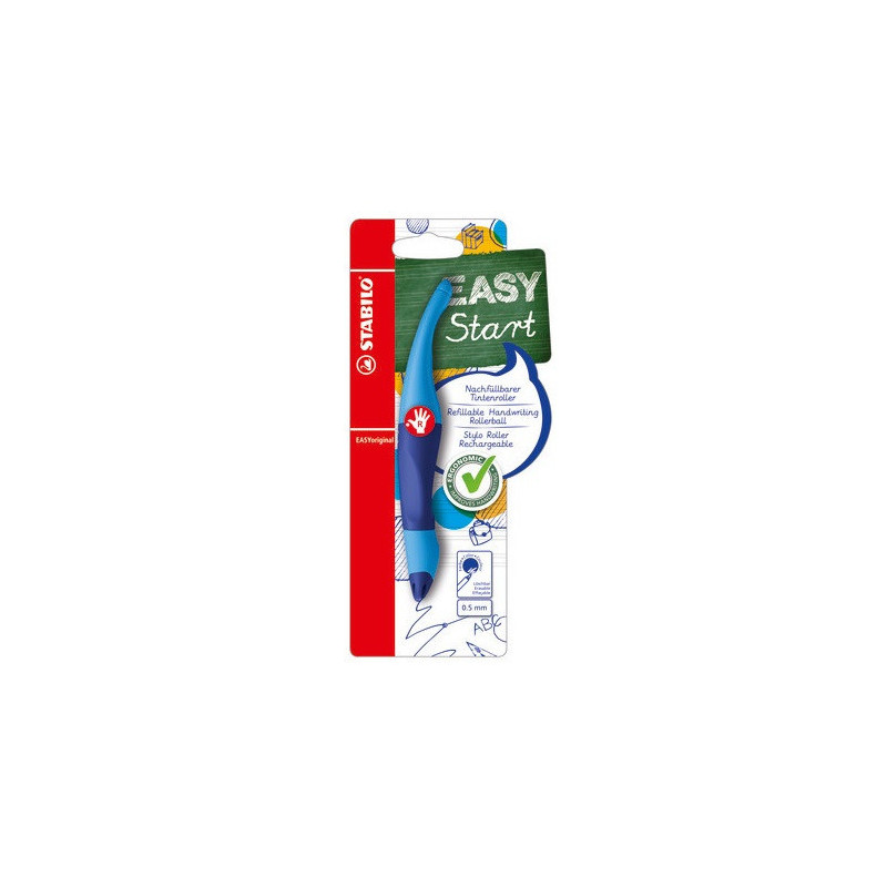 ROLLER STABILO EASYORIGINAL DROIT. BLEU CLAIR / BLEU BLISTER