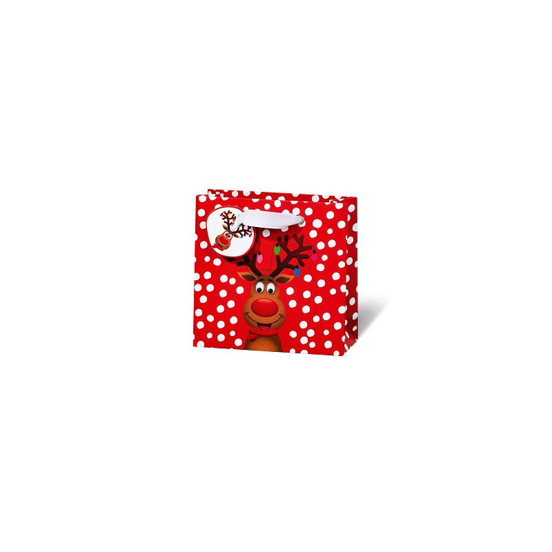 SACHET NOEL BSB 14,5X15X6CM FUNNY CHRISTMAS