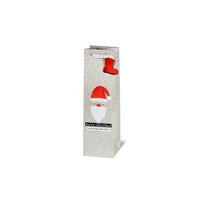 SACHET NOEL BSB BOUT. 36X10,5X10CM COOL SANTA