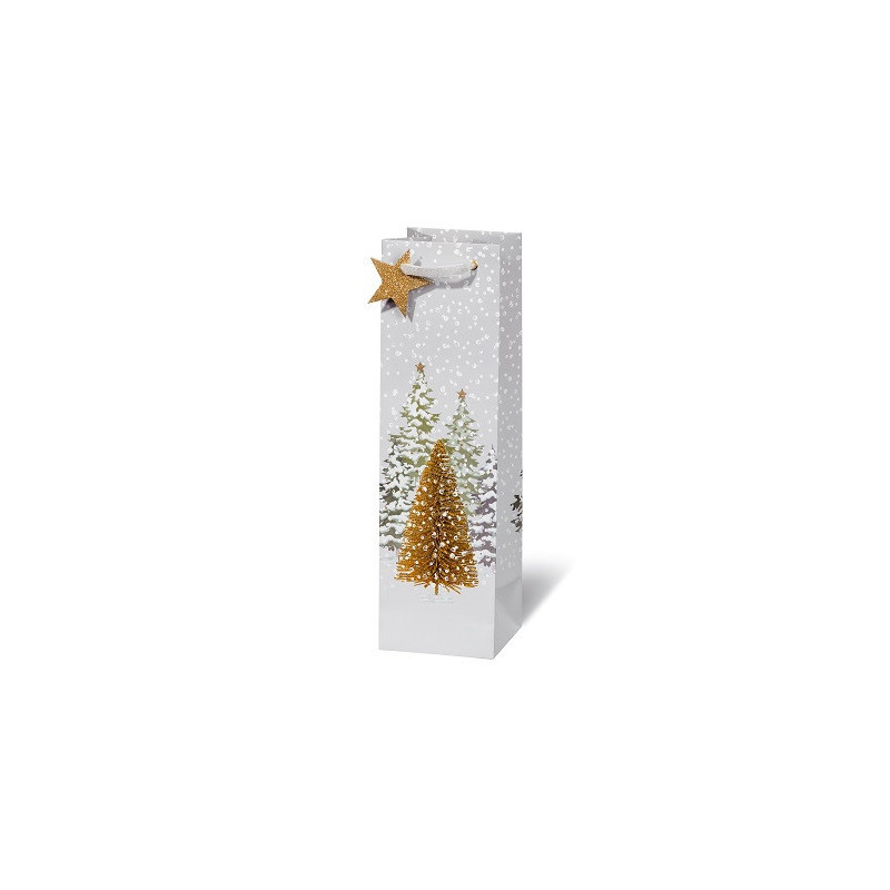 SACHET NOEL BSB BOUT. 36X10,5X10CM WHITE SILENCE
