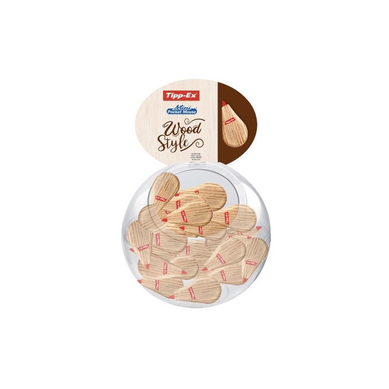 CORRECTEUR ROLLER TIPP-EX 5MM MINI POC.MOUSE WOOD 40PCS