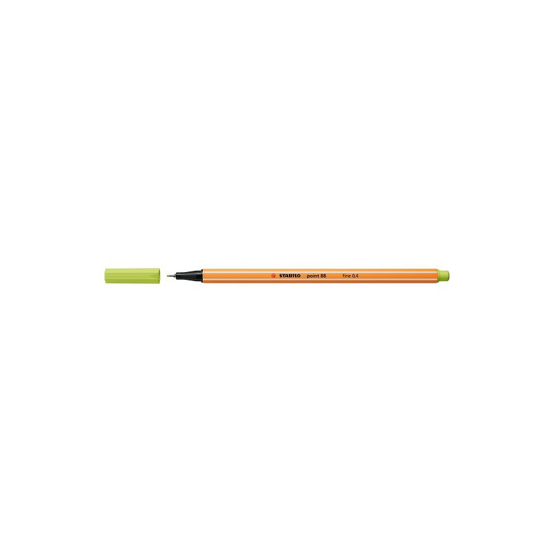 FINELINER STABILO POINT VERT CITRON